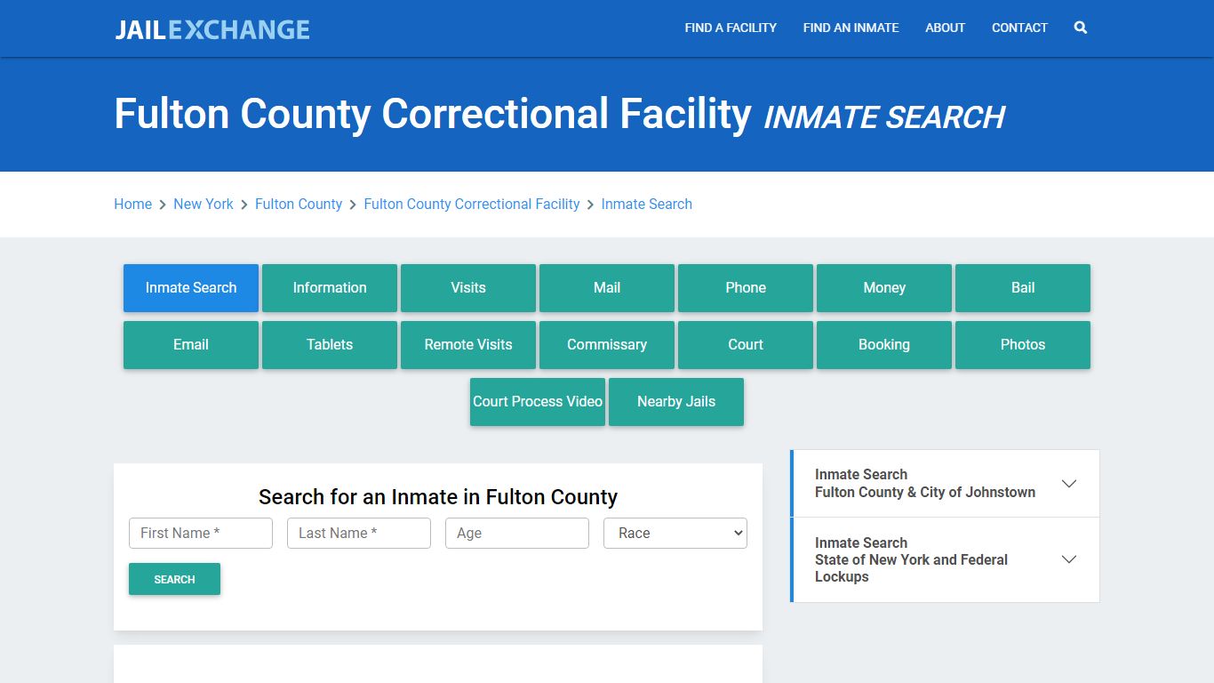 Fulton County Correctional Facility Inmate Search - Jail Exchange